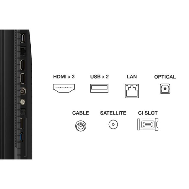 TCL - P7K 43P7K Televisor 109,2 cm (43") 4K Ultra HD Smart TV Wifi Metálico 430 cd / m²