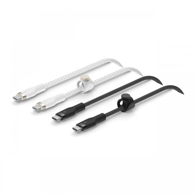 Belkin - BoostCharge Pro Flex cable USB USB 2.0 1 m USB C Negro, Blanco