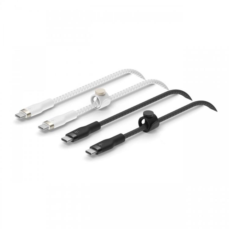Belkin - BoostCharge Pro Flex cable USB USB 2.0 1 m USB C Negro, Blanco