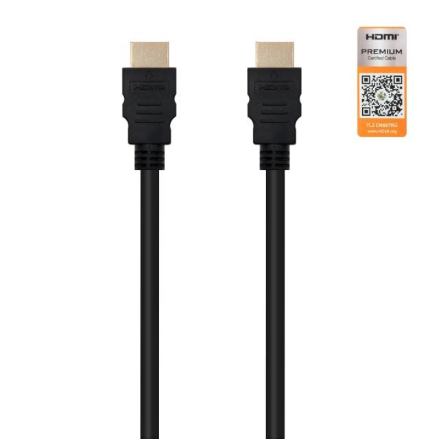Nanocable - HDMI V2.0, 1m cable HDMI HDMI tipo A (Estándar) Negro