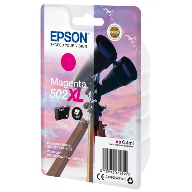 Epson - Singlepack Magenta 502XL Ink