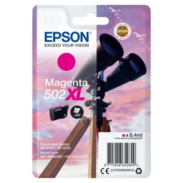 Epson - Singlepack Magenta 502XL Ink