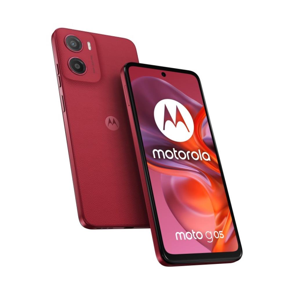 Motorola - moto g05 16,9 cm (6.67") SIM doble Android 15 4G USB Tipo C 4 GB 256 GB 5200 mAh Rojo