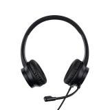 Lindy - 20439 auricular y casco Auriculares Alámbrico Diadema Oficina/Centro de llamadas USB Tipo C Negro
