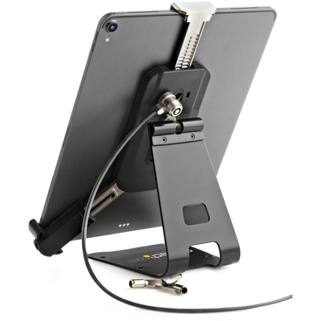 StarTech.com - Soporte Seguro para Tablet con Cable de Seguridad con Candado K-Slot - Base para Tablets de 7,9 a 13 Pulgadas - S