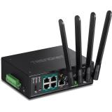 Trendnet - TI-WP100 router inalámbrico Gigabit Ethernet Doble banda (2,4 GHz / 5 GHz) Negro