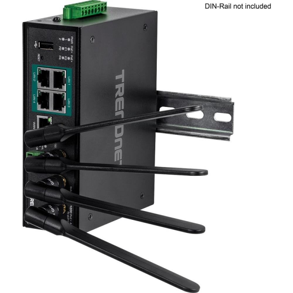 Trendnet - TI-WP100 router inalámbrico Gigabit Ethernet Doble banda (2,4 GHz / 5 GHz) Negro