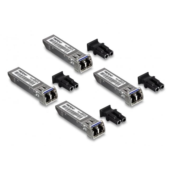 Trendnet - TEG-MGBS10/4 red modulo transceptor Fibra óptica 1250 Mbit/s SFP 1310 nm