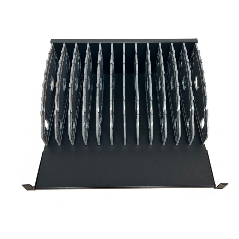 Ewent - EW1721 organizador para estación de carga Acrilonitrilo butadieno estireno (ABS), Metal, Plástico Negro