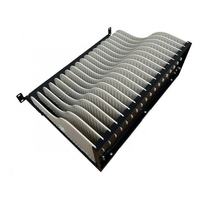 Ewent - EW1720 organizador para estación de carga Acrilonitrilo butadieno estireno (ABS), Metal, Plástico Negro, Blanco