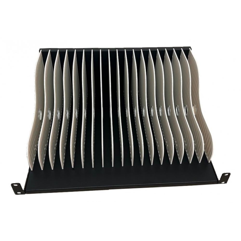 Ewent - EW1720 organizador para estación de carga Acrilonitrilo butadieno estireno (ABS), Metal, Plástico Negro, Blanco