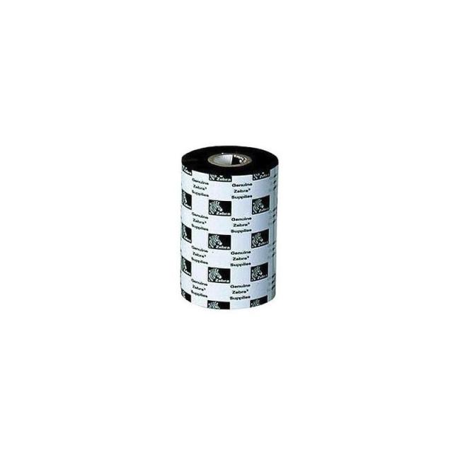Zebra - 1600 Wax cinta térmica 450 m Negro - 01600BK08345