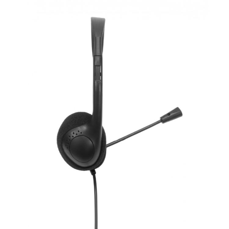 Nilox - NXAU0000002 auricular y casco Auriculares Alámbrico Diadema Oficina/Centro de llamadas USB tipo A Negro