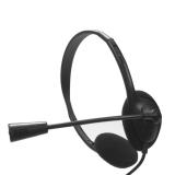 Nilox - NXAU0000002 auricular y casco Auriculares Alámbrico Diadema Oficina/Centro de llamadas USB tipo A Negro