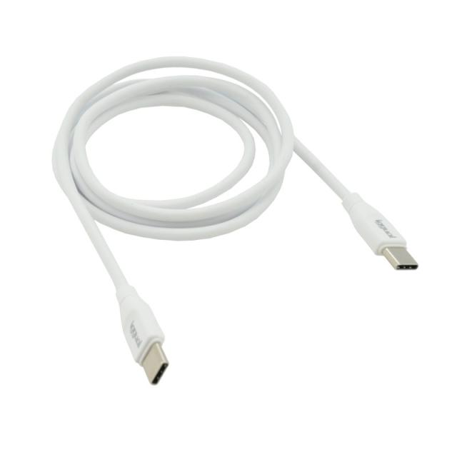 iggual - Cable USB-C/USB-C 100 cm blanco Q3.0 3A 60W