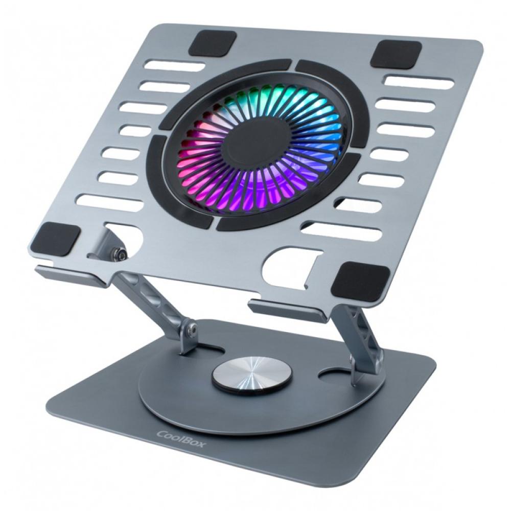 CoolBox - BASE REFRIGERADORA COOLAIR 1VRGB ALUMINIO PORTATIL 17.3"