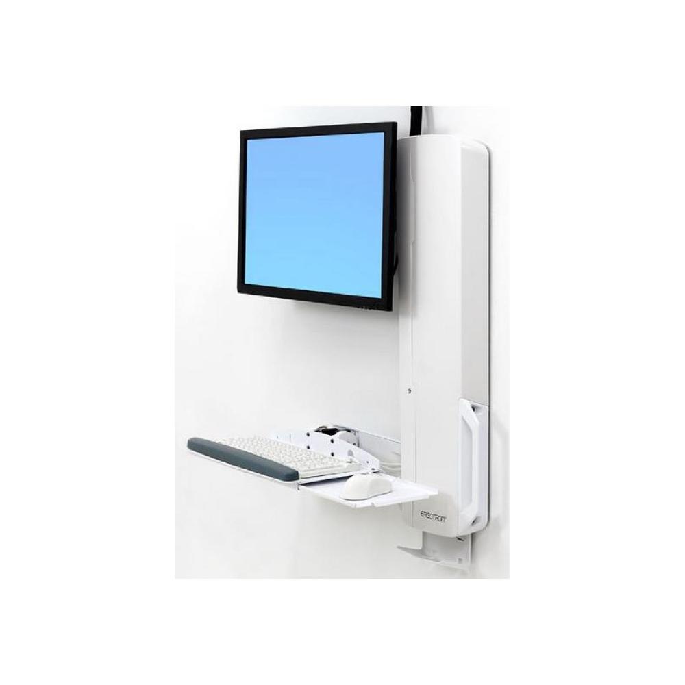 Ergotron - 61-081-062 soporte para monitor 61 cm (24") Pared Blanco