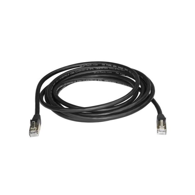 StarTech.com - Cable de 3m de Red Ethernet RJ45 Cat6a Blindado STP - Cable sin Enganche Snagless - Negro