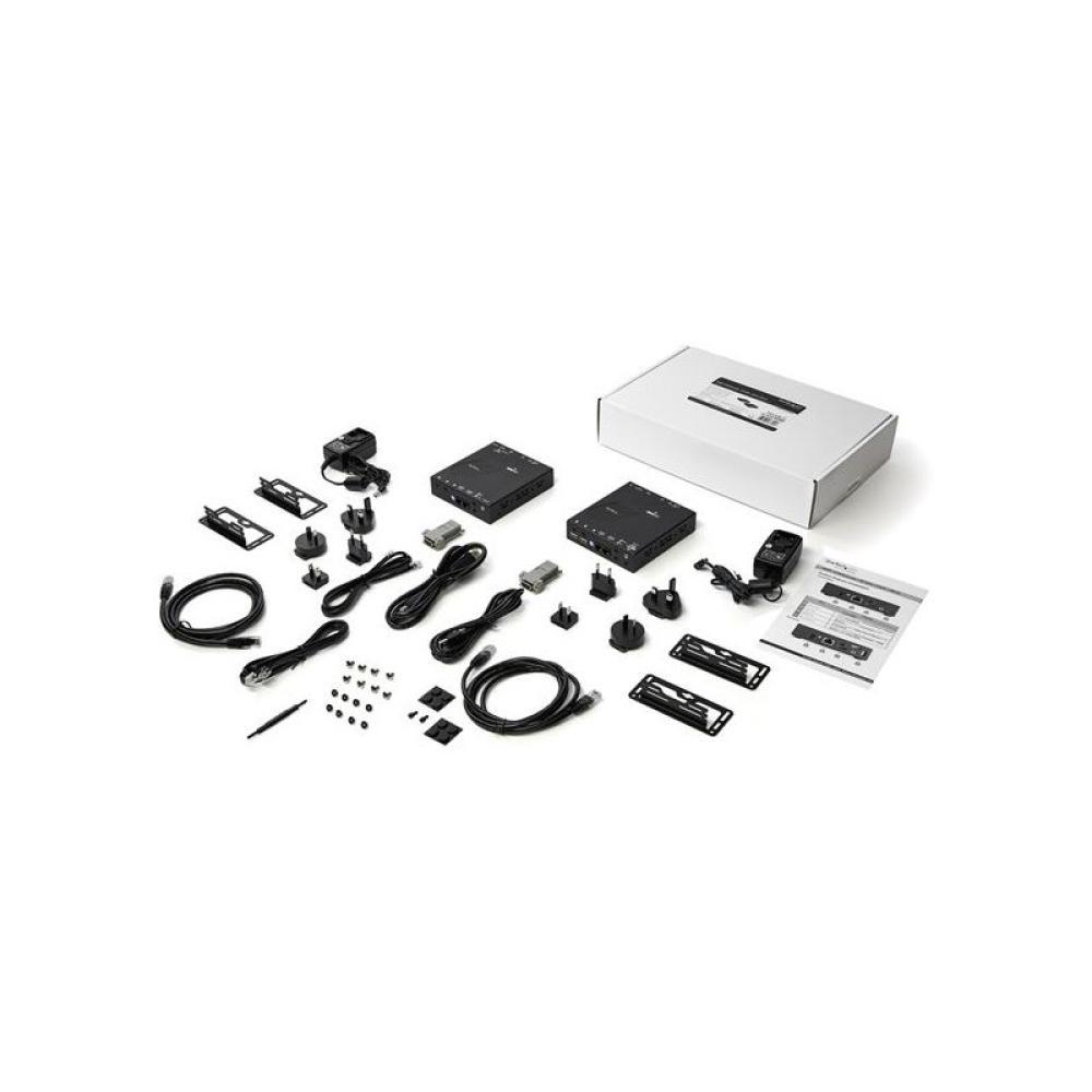 StarTech.com - Extensor KVM HDMI KVM por IP - HDMI 4K 30Hz y USB 2.0 por IP, LAN o Ethernet CAT5e/CAT6 (100m/330ft) - Kit Extens