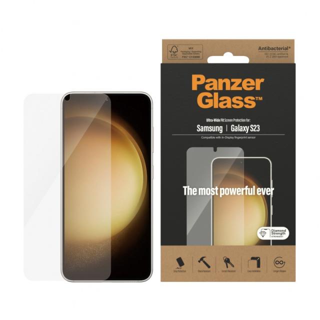PanzerGlass - Screen Protector Samsung Galaxy S23 / Ultra-Wide Fit Protector de pantalla 1 pieza(s)