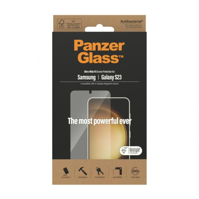 PanzerGlass - Screen Protector Samsung Galaxy S23 / Ultra-Wide Fit Protector de pantalla 1 pieza(s)