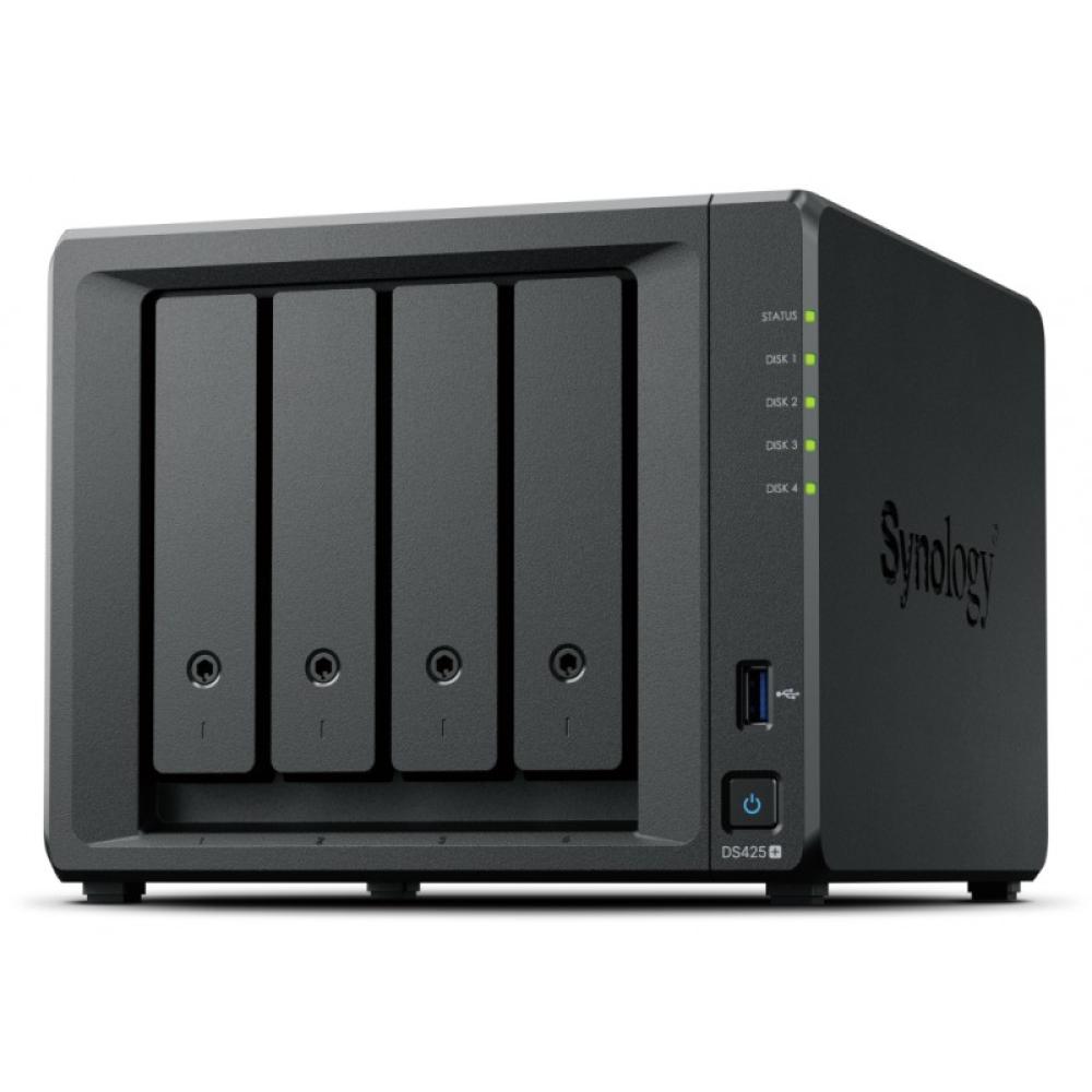 Synology - DiskStation DS425+ servidor de almacenamiento NAS Intel® Celeron® J4125 2 GB DDR4 0 TB Negro