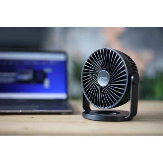 Savio - AD-01 ventilador Negro