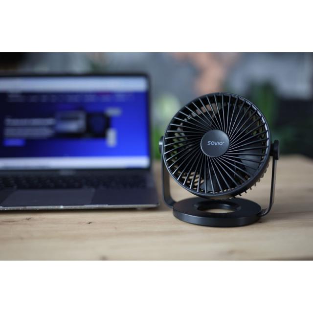 Savio - AD-01 ventilador Negro