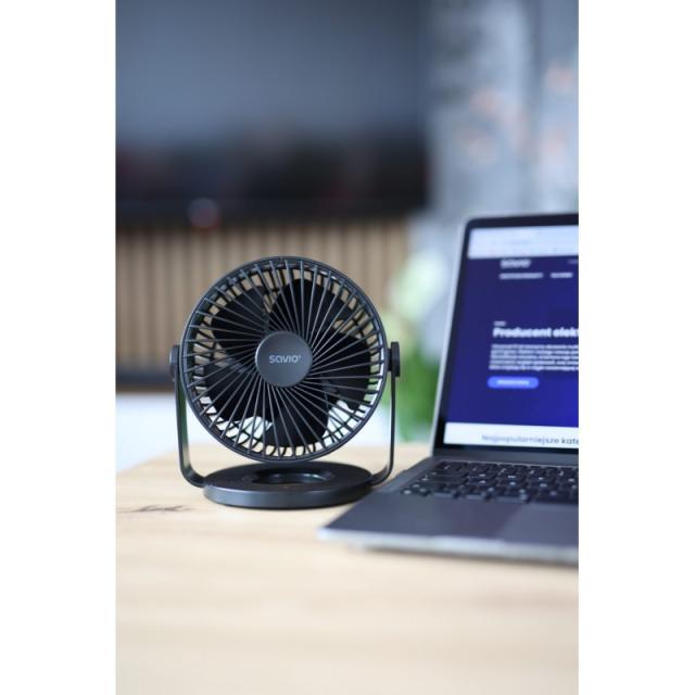 Savio - AD-01 ventilador Negro