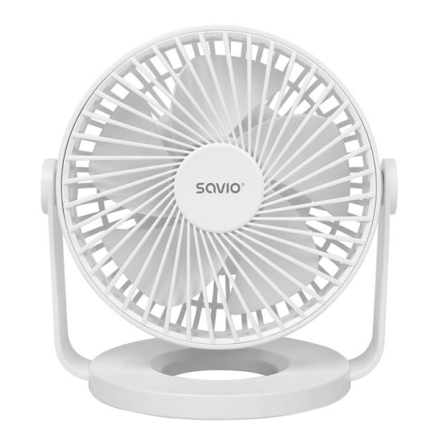 Savio - AD-01 WHITE ventilador Blanco