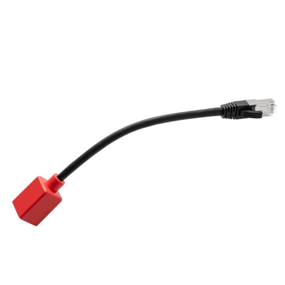 Lindy - 60189 cable de red Negro, Rojo 0,2 m Cat6a