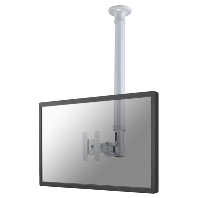 Neomounts - FPMA-C100SILVER Soporte de techo para monitor/TV 10-30" - alt. 79-129 cm