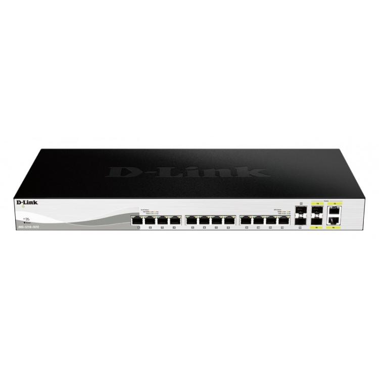D-Link - DXS-1210-16TC switch Gestionado L2 10G Ethernet (100/1000/10000) Negro
