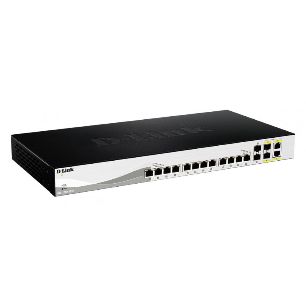 D-Link - DXS-1210-16TC switch Gestionado L2 10G Ethernet (100/1000/10000) Negro