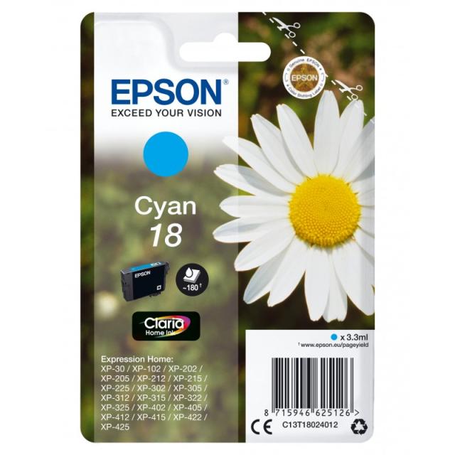 Epson - Daisy Cartucho 18 cian (etiqueta RF)