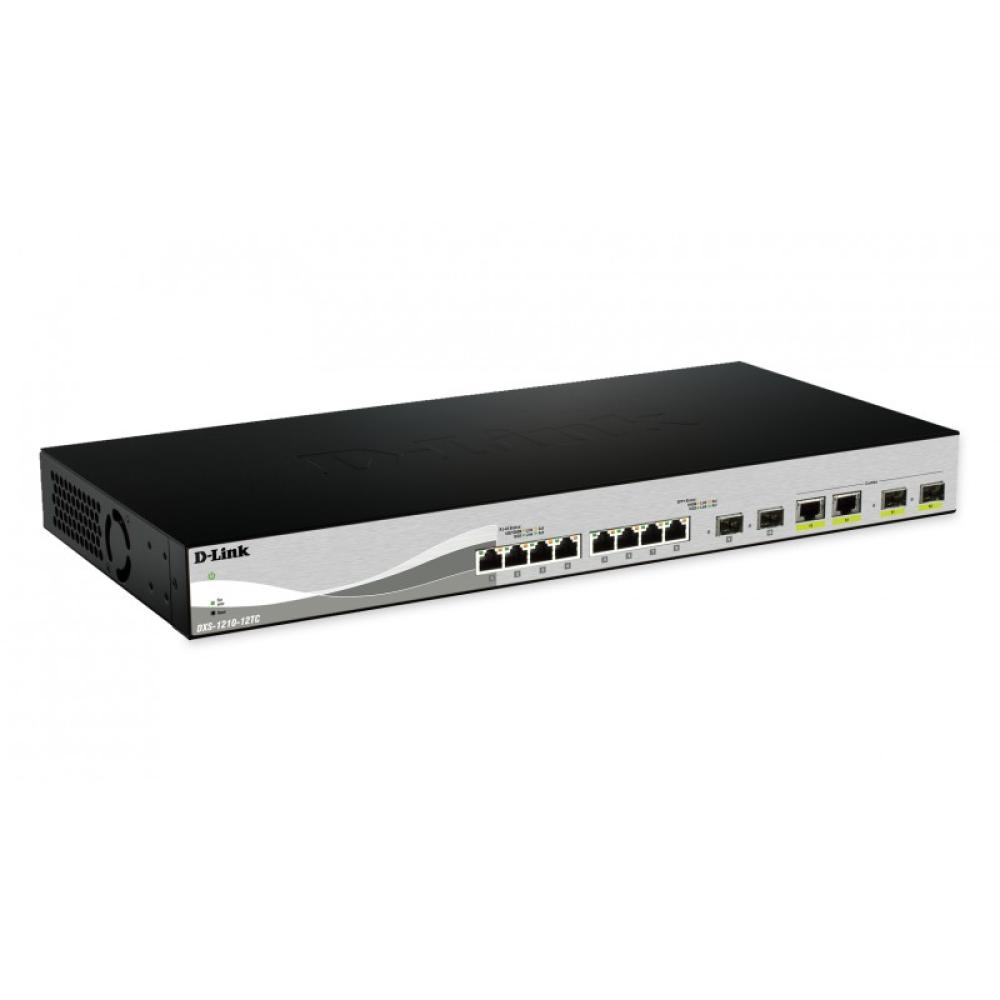 D-Link - DXS-1210-12SC switch Gestionado L2/L3 1U Negro, Plata
