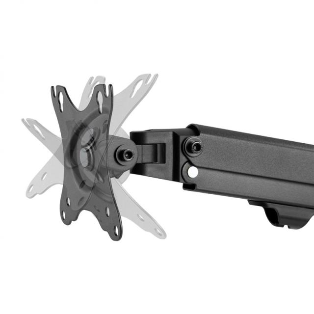 Neomounts - FPMA-D650DBLACK Brazo de monitor 17-27" - muelle helicoidal