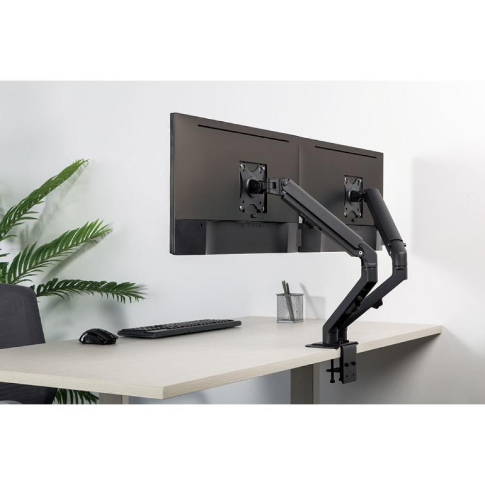 Neomounts - FPMA-D650DBLACK Brazo de monitor 17-27" - muelle helicoidal