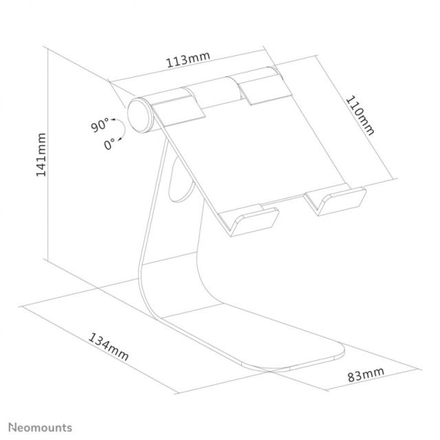 Neomounts - DS15-050SL1 Soporte para tablet de hasta 11" - plegable - universal