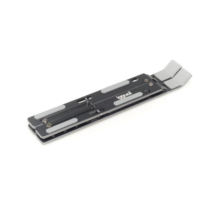 iggual - Soporte elevador plegable portátil 17" gris