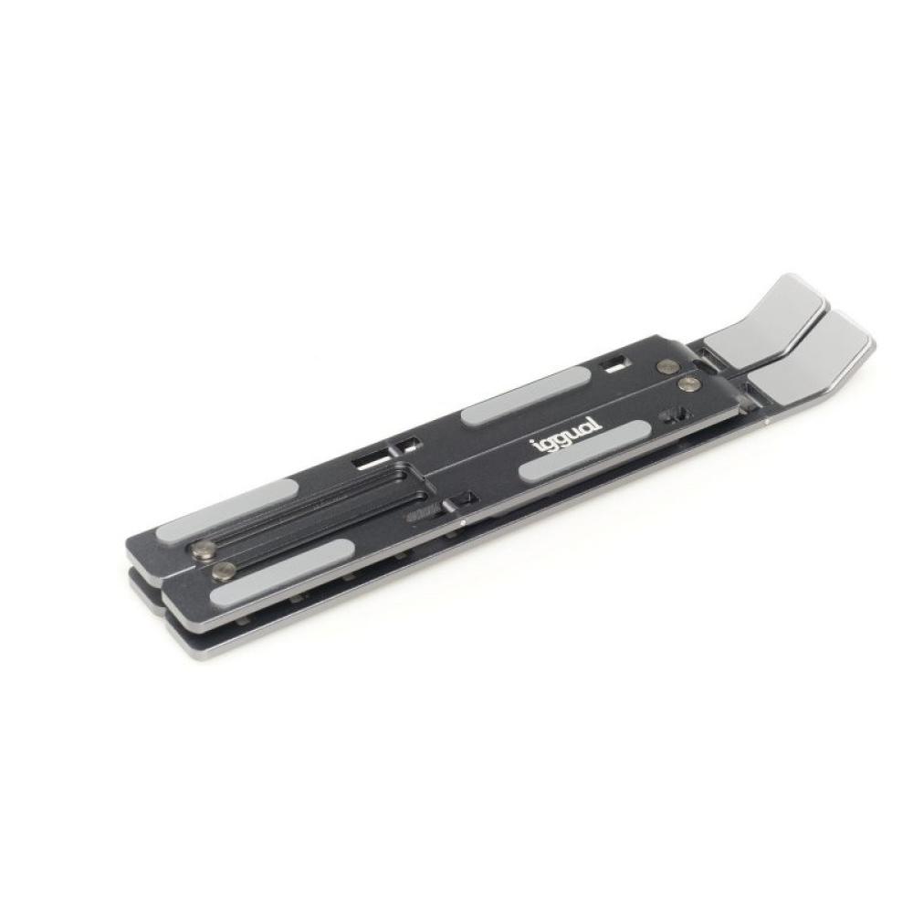 iggual - Soporte elevador plegable portátil 17" gris