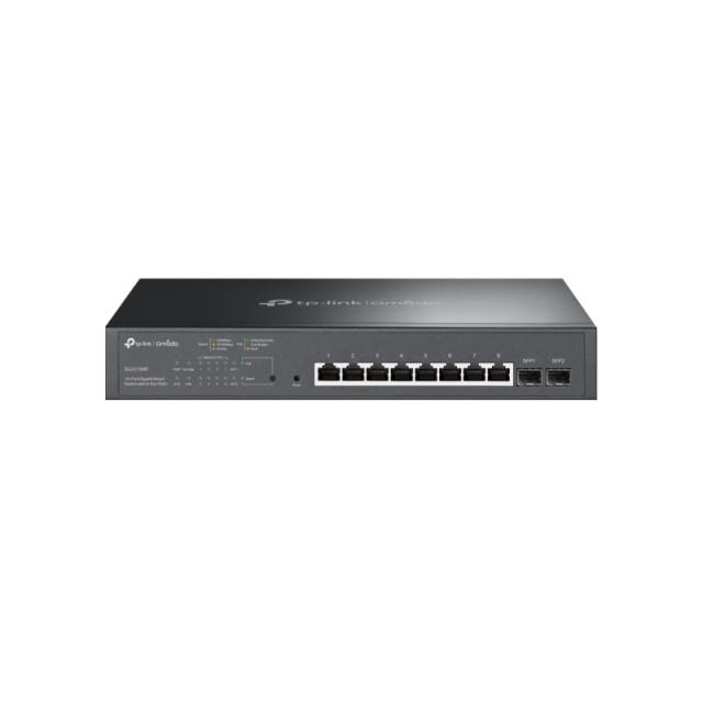 TP-Link - Omada TL-SG2210MP Gestionado L2/L2+ Gigabit Ethernet (10/100/1000) Energía sobre Ethernet (PoE) 1U Negro