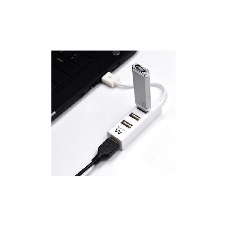 Ewent - EW1122 hub de interfaz USB 2.0 Blanco