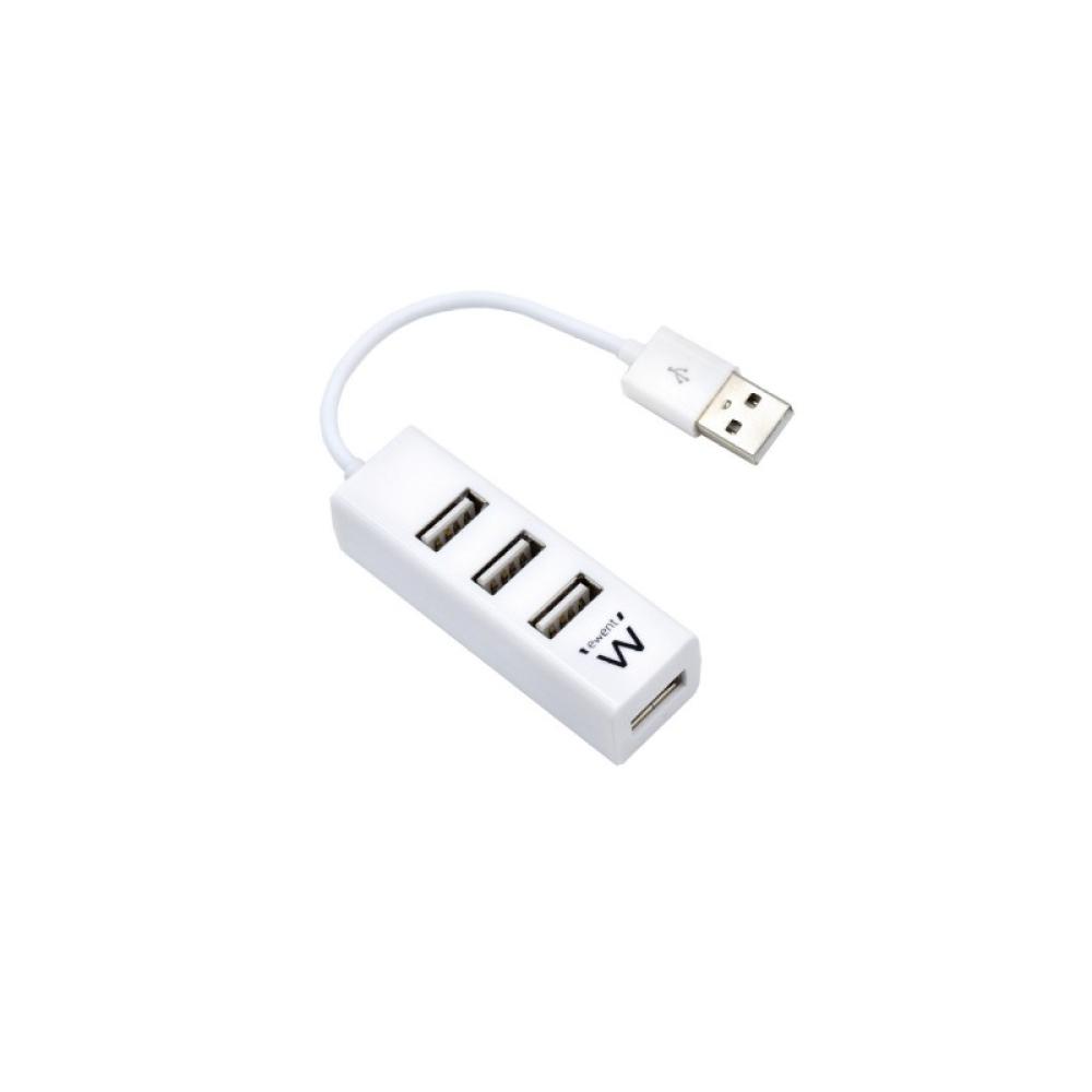 Ewent - EW1122 hub de interfaz USB 2.0 Blanco