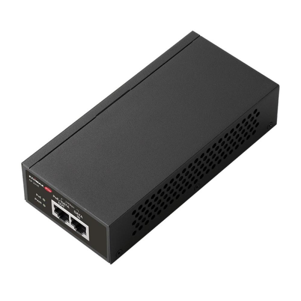 Edimax - GP-201IT adaptador e inyector de PoE 2.5 Gigabit Ethernet, Ethernet rápido, Gigabit Ethernet