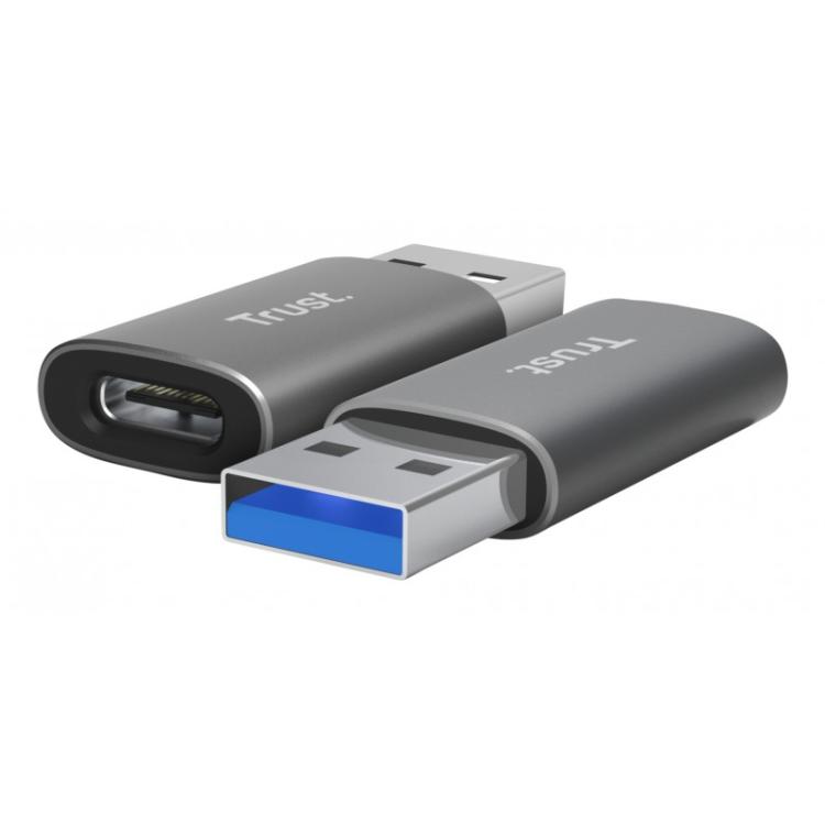 Trust - Calyx USB Type-C USB Type-A Gris
