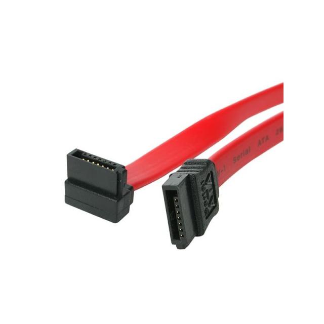 StarTech.com - Cable de 60cm de Datos SATA en Ángulo Recto a la Derecha Acodado 7 Pines - 2x Serial ATA Macho