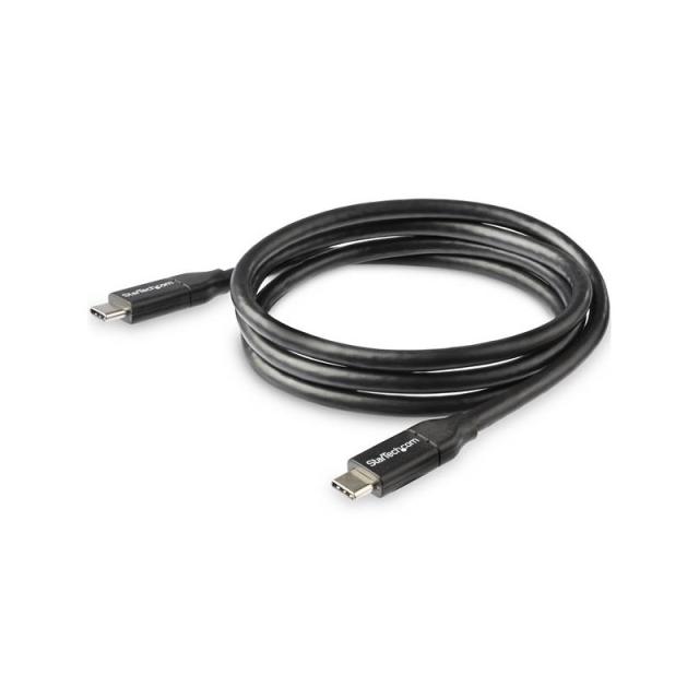 StarTech.com - Cable de 1m USB-C a USB-C con capacidad para Entrega de Alimentación de 5A - USB TipoC - Cable de Carga USBC - US