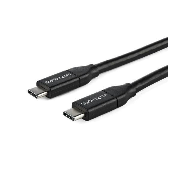 StarTech.com - Cable de 1m USB-C a USB-C con capacidad para Entrega de Alimentación de 5A - USB TipoC - Cable de Carga USBC - US