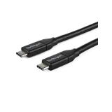 StarTech.com - Cable de 1m USB-C a USB-C con capacidad para Entrega de Alimentación de 5A - USB TipoC - Cable de Carga USBC - US